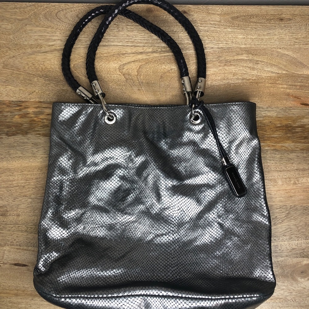 Michael Kors Skorpios metallic snakeskin bag